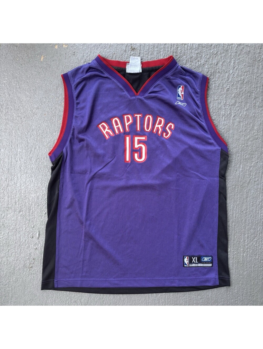 Vintage 2000s Toronto Raptors Vince Carter #15 Reebok NBA Jersey YOUTH XL 18-20